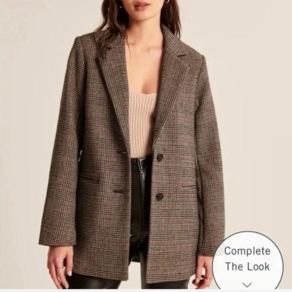 Abercrombie & Fitch Plaid Blazer